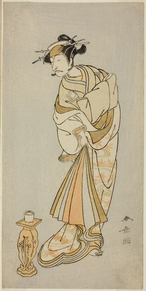 勝川春章: The Actor Ichikawa Danjuro V as the Spirit of Monk Seigen in the Shosagoto Dance Sequence 