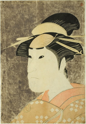 勝川春英: Bust Portrait of Sanogawa Ichimatsu III as the Gion Prostitute Onayo in the play Hana-ayame Bunroku Soga, Performed at the Miyako Theater in the Fifth Month, 1794 - シカゴ美術館