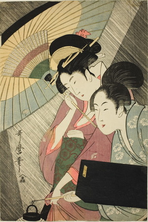 Kitagawa Utamaro: Night Rain - Art Institute of Chicago