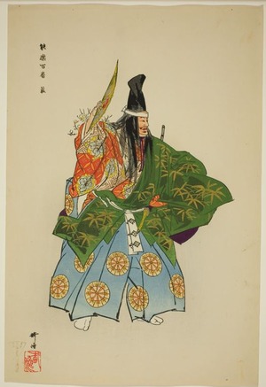 月岡耕漁: Ebira, from the series 