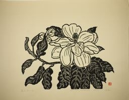 Hiratsuka Un'ichi: Flower of the Evergreen Magnolia - シカゴ美術館