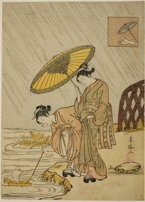 Suzuki Harunobu: Parody of the Seven Komachis (Mitate nana Komachi): Amagoi - Art Institute of Chicago