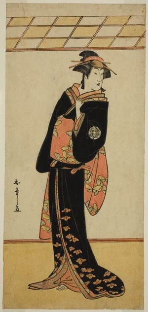Katsukawa Shunsho: The Actor Nakamura Riko I as Lady Manko (Manko Gozen) (?) in the Play Soga Musume Choja (?), Performed at the Nakamura Theater (?) in the First Month, 1784 (?) - Art Institute of Chicago