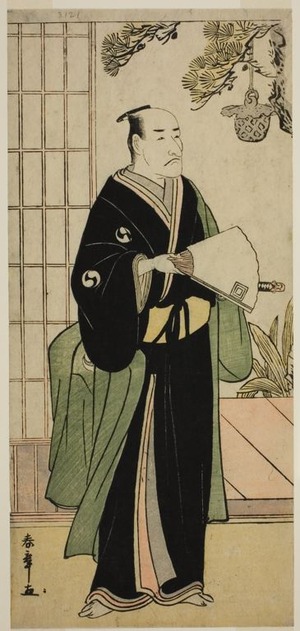 勝川春章: The Actor Ichikawa Danjuro V as Oboshi Yuranosuke in the Play Kanadehon Chushingura, Performed at the Nakamura Theater in the Fifth Month, 1783 - シカゴ美術館