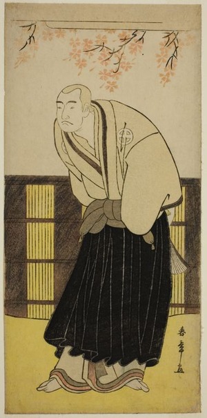 勝川春章: The Actor Otani Hiroji III as the Monk Izayoibo in the Play Keisei Katabira ga Tsuji, Performed at the Ichimura Theater in the Seventh Month, 1783 - シカゴ美術館
