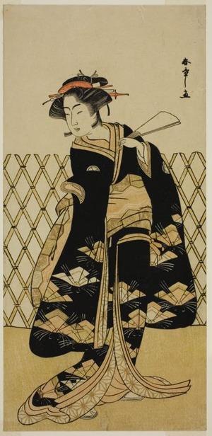 勝川春章: The Actor Iwai Hanshiro IV as Mitsuogiya Usukumo in the Play Shida Choja-bashira, Performed at the Nakamura Theater in the Eighth Month, 1781 - シカゴ美術館