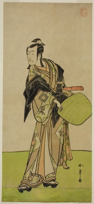 勝川春章: The Actor Ichikawa Danjuro V as Kakogawa Honzo in the Play Kanadehon Chushin Nagori no Kura, Performed at the Nakamura Theater in the Ninth Month, 1780 - シカゴ美術館