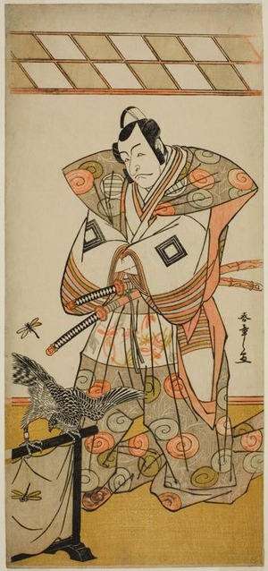 勝川春章: The Actor Ichikawa Danjuro V as Ashikaga Takauji in the Play Kaeribana Eiyu Taiheiki, Performed at the Nakamura Theater in the Eleventh Month, 1779 - シカゴ美術館