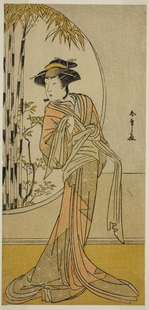 勝川春章: The Actor Tsuneyo II as Okaru in the Play Kanadehon Chushingura, Performed at the Morita Theater in the Eighth Month, 1779 - シカゴ美術館