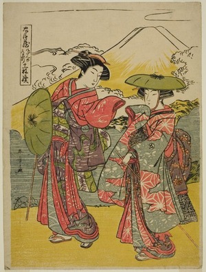 Katsukawa Shunsho: Act Eight: Bridal Journey from the play Chushingura (Treasury of Loyal Retainers) - Art Institute of Chicago