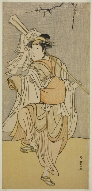 勝川春英: The Actor Segawa Kikunojo III as Osaku in the Play Sayo no Nakayama Hiiki no Tsurigane, Performed at the Nakamura Theater in the Eleventh Month, 1790 - シカゴ美術館