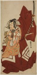 勝川春章: The Actor Ichikawa Danjuro V as Hannya no Goro in the Play Sugata no Hana Yuki no Kuronushi, Performed at the Nakamura Theater in the Eleventh Month, 1776 - シカゴ美術館