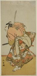 勝川春章: The Actor Nakamura Nakazo I as Chinzei Hachiro Tametomo in the Play Hana-zumo Genji Hiiki, Performed at the Nakamura Theater in the Eleventh Month, 1775 - シカゴ美術館