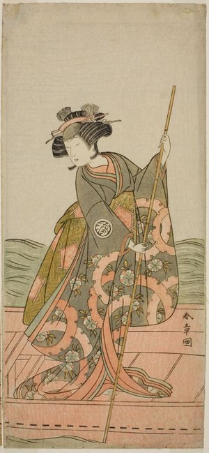 勝川春章: The Actor Yoshizawa Iroha I as Princess Yosooi (Yosooi Hime) in the Play Kikujido Shuen no Iwaya, Performed at the Morita Theater in the Eleventh Month, 1775 - シカゴ美術館