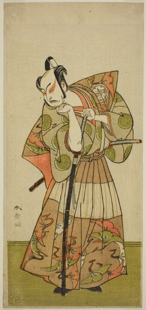 勝川春章: The Actor Nakamura Juzo II in an Unidentified Role - シカゴ美術館