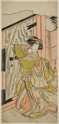 Katsukawa Shunsho: The Actor Nakamura Tomijuro I as Lady Hangaku (Hangaku Gozen) in the Play Wada-gassen Onna Maizuru, Performed at the Nakamura Theater in the Seventh Month, 1777 - Art Institute of Chicago