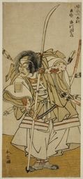 勝川春章: The Actor Ichikawa Danzo IV as Taira no Tomomori in the Play Yoshitsune Sembon-zakura, Performed at the Nakamura Theater in the Eighth Month, 1777 - シカゴ美術館