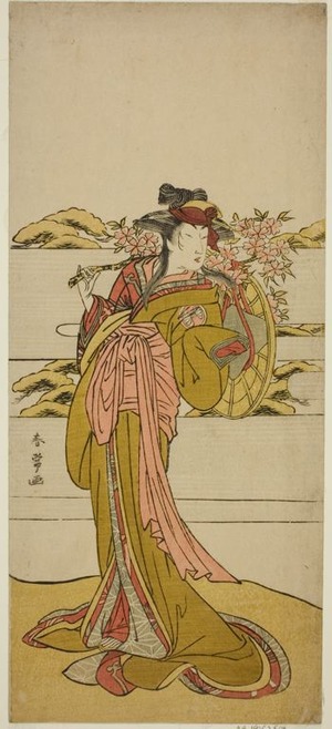 Katsukawa Shunjô: The Actor Segawa Kikunojo III as Onatsu in the Play Kabuki no Hana Bandai Soga, Performed at the Ichimura Theater in the Third Month, 1781 - Art Institute of Chicago