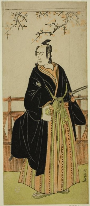 Katsukawa Shunjô: The Actor Sawamura Sojuro III as Soga no Juro Sukenari in the Play Edo no Hana Mimasu Soga, Performed at the Nakamura Theater in the First Month, 1783 - Art Institute of Chicago