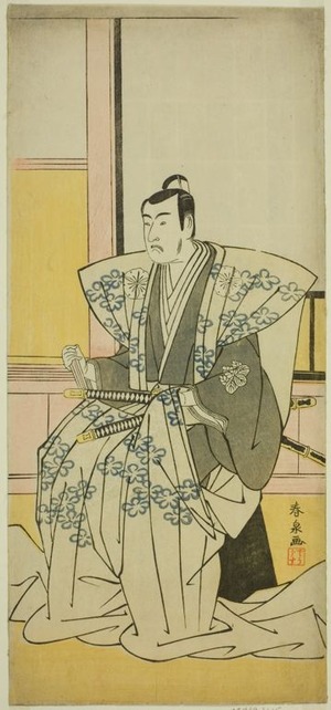 Katsukawa Shunsen: The Actor Matsumoto Koshiro IV as Hatakeyama Shigetada in the Play Edo no Fuji Wakayagi Soga, Performed at the Nakamura Theater in the First Month, 1789 - Art Institute of Chicago