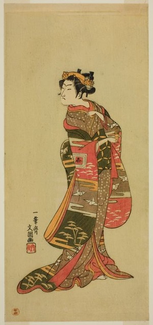 Ippitsusai Buncho: The Actor Ichikawa Benzo in an Unidentified Role - Art Institute of Chicago