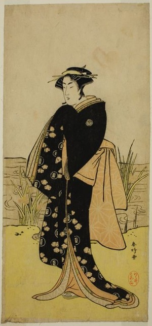 勝川春好: The Actor Segawa Kikunojo III as Oshichi in the Play Junshoku Edo Murasaki, Performed at the Ichimura Theater in the First Month, 1779 - シカゴ美術館
