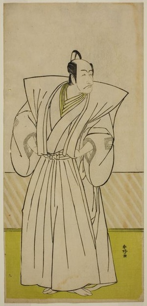 勝川春好: The Actor Ichikawa Danjuro V as Enya Hangan (?) in the Play Kanadehon Chushin Nagori no Kura (?), Performed at the Nakamura Theater (?) in the Ninth Month, 1780 (?) - シカゴ美術館
