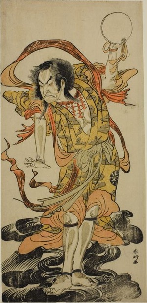 勝川春好: The Actor Nakamura Nakazo I as Toyose Saburozaemon Kageaki in the Play Hono Nitta Daimyojin, Performed at the Morita Theater in the Seventh Month, 1777 - シカゴ美術館