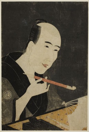 Chokyosai: Portrait of Santô Kyôden, the Master of Kyôbashi (Edo hana Kyobashi natori) - シカゴ美術館