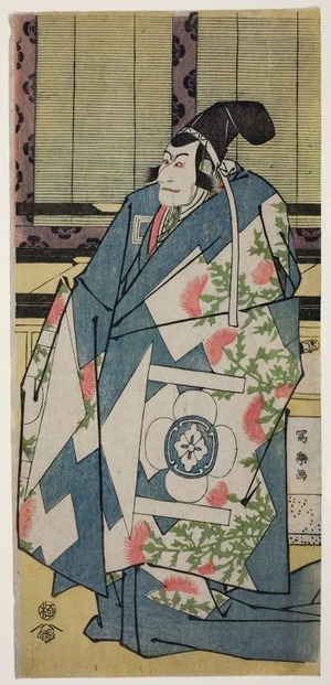 Toshusai Sharaku: The Actor Ichikawa Ebizo as Kudo Saemon Suketsune (Ichikawa Ebizo no Kudo Saemon Suketsune) - Art Institute of Chicago