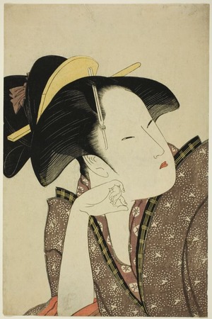 Kitagawa Utamaro: Reflective Love, from the series 