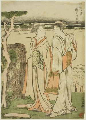 Katsushika Hokusai: Evening bell at Mii Temple - Art Institute of Chicago