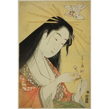 Hosoda Eishi: A Selection of Six Flowers - A Parody Rokkasen (Yatsushi Rokkasen): Ono no Komachi - Art Institute of Chicago