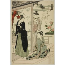 細田栄之: Narihira, from the series The Six Poetic Immortals (Rokkasen) - シカゴ美術館