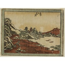 Katsushika Hokusai: Clearing Weather at Awazu (Awazu no seiran), from the series Eight Views of Omi in Etching Style (Doban Omi hakkei) - Art Institute of Chicago