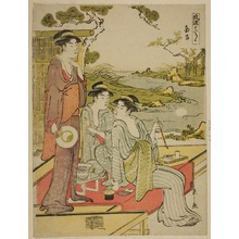 Hosoda Eishi: The Eighth Month (Nanryo), from the series a Calendar of Elegance (Furyu junikagetsu) - Art Institute of Chicago