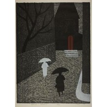 Asai Kiyoshi: Rain, Paris (A) - Art Institute of Chicago