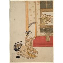 Suzuki Harunobu: Giving Daruma a Smoke - Art Institute of Chicago