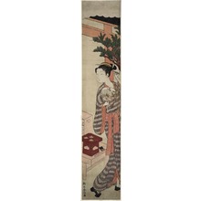 Estampe japonaise "The Tea Stall" par Suzuki Harunobu, 鈴木春信 (Suzuki Harunobu)