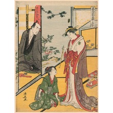 Japanese Print "Scene at Daifukuya (Daifukuya no dan) from the series Go Taihei Ki Shiraishi Banashi" by Torii Kiyonaga, 鳥居清長 (Torii Kiyonaga)