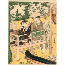 Japanese Print "Takata from the series Ten Summer Scenes in Edo (Edo natsu jikkei)" by Torii Kiyonaga, 鳥居清長 (Torii Kiyonaga)