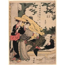 Japanese Print "Ushi-no-gozen from the series Famous Places of Edo (Edo Meisho)" by Torii Kiyonaga, 鳥居清長 (Torii Kiyonaga)