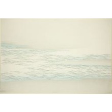 神坂雪佳: Silvered Waves Against a Beach, from the series 