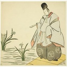 Unknown: Narihira at Yatsuhashi Bridge - Art Institute of Chicago