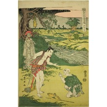 勝川春英: Act Five: Yamazaki Highway from the play Kanadehon Chushingura - シカゴ美術館