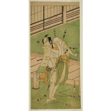 勝川春章: The Actor Otani Hiroji III as a White Fox Disguised as Ukishima Daihachi in the Play Shinasadame Soma no Mombi, Performed at the Ichimura Theater in the Seventh Month, 1770 - シカゴ美術館