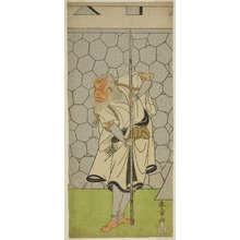 Katsukawa Shunsho: The Actor Matsumoto Koshiro III as Kikuchi Hyogo Narikage in the Play Katakiuchi Chuko Kagami, Performed at the Nakamura Theater in the Sixth Month, 1770 - Art Institute of Chicago