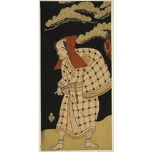 Katsukawa Shunsho: The Actor Arashi Otohachi I as Numataro Kyusei Disguised as the Burglar Ipponzaemon in the Play Otokoyama Yunzei Kurabe, Performed at the Ichimura Theater in the Eleventh Month, 1768 - Art Institute of Chicago