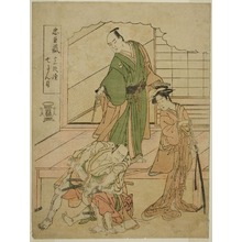 勝川春章: Act VII: The Ichiriki Teahouse in the play Chushingura Juichidan Tsuzuki - シカゴ美術館