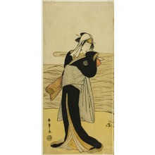 勝川春章: The Actor Nakamura Riko I as Hanako, the Daughter of Koshiba Kamon, Disguised as a Yotaka (Low-class Prostitute), in the Play Kotobuki Banzei Soga, Performed at the Ichimura Theater in the Fifth Month, 1783 - シカゴ美術館